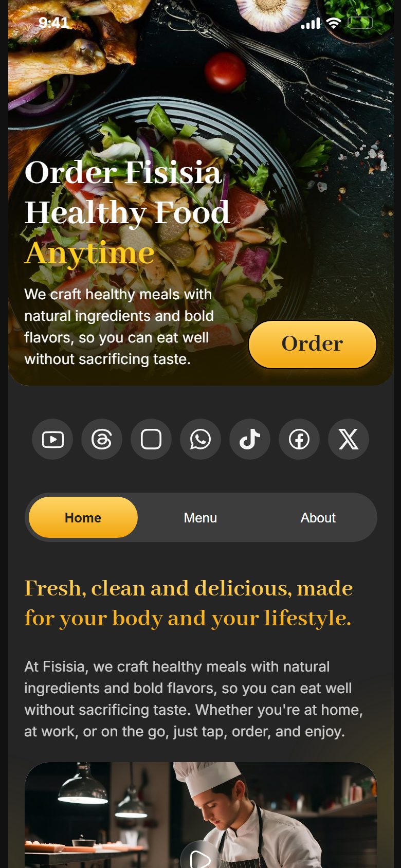 Fisisia Healthy Food mobile preview